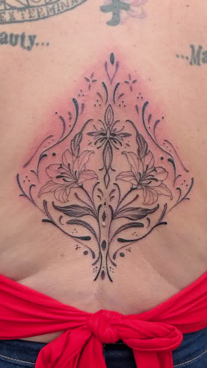 Ornamental Back Tattoo — Jess Adlaide
