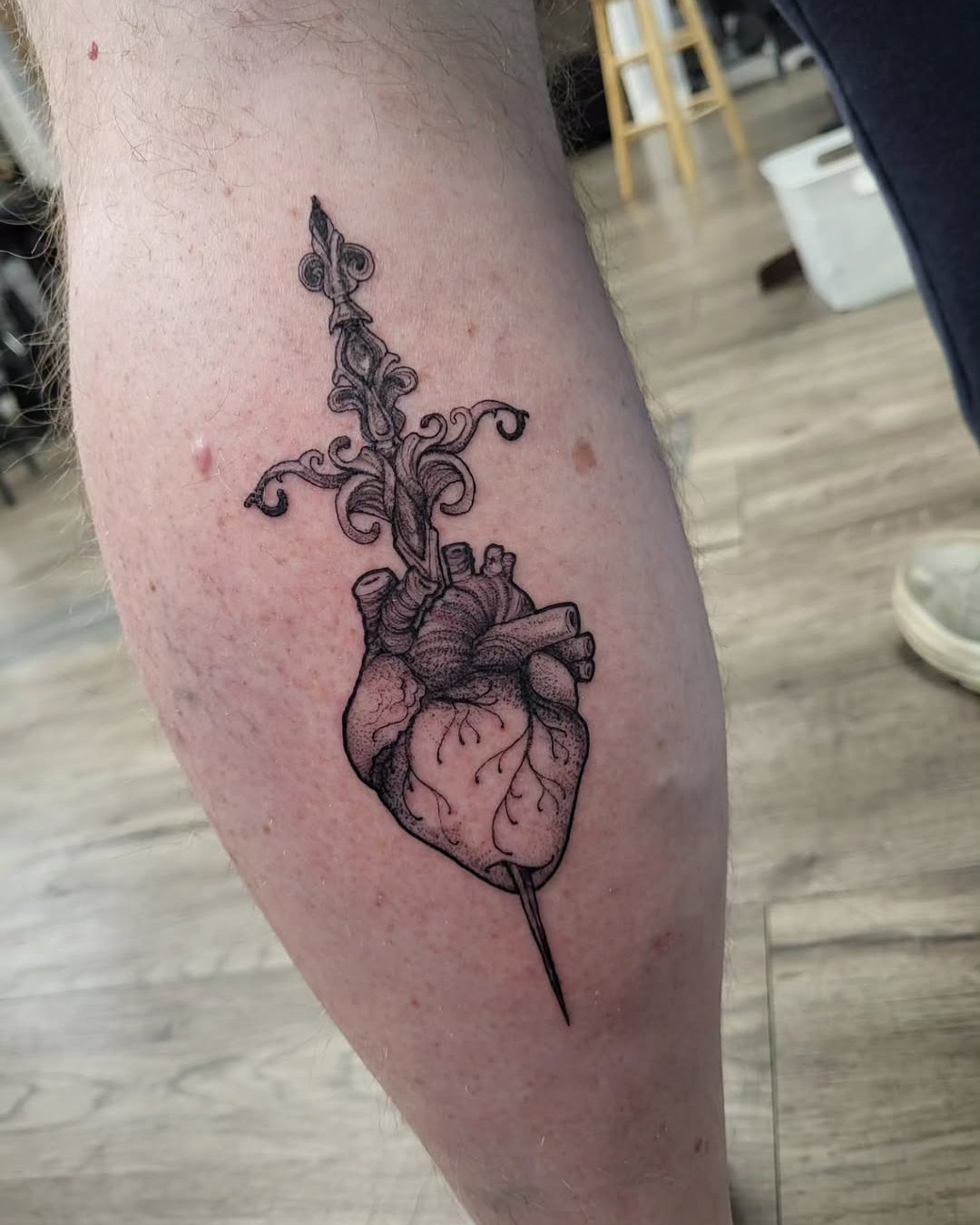 Speared Heart Tattoo — Jess Adlaide