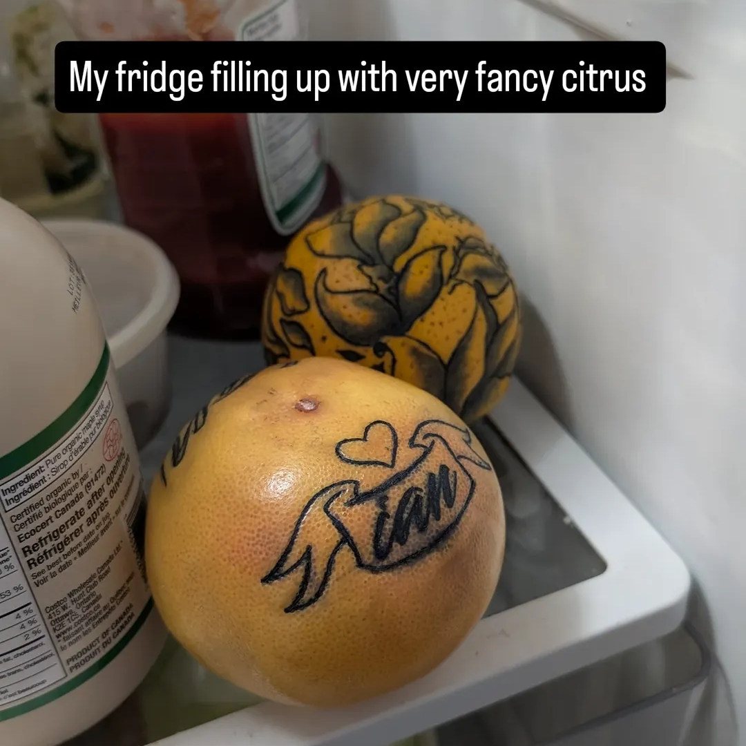 Citrus Fruit Tattoo — Danny Cattington Citrus Fruit Tattoo — Danny Cattington