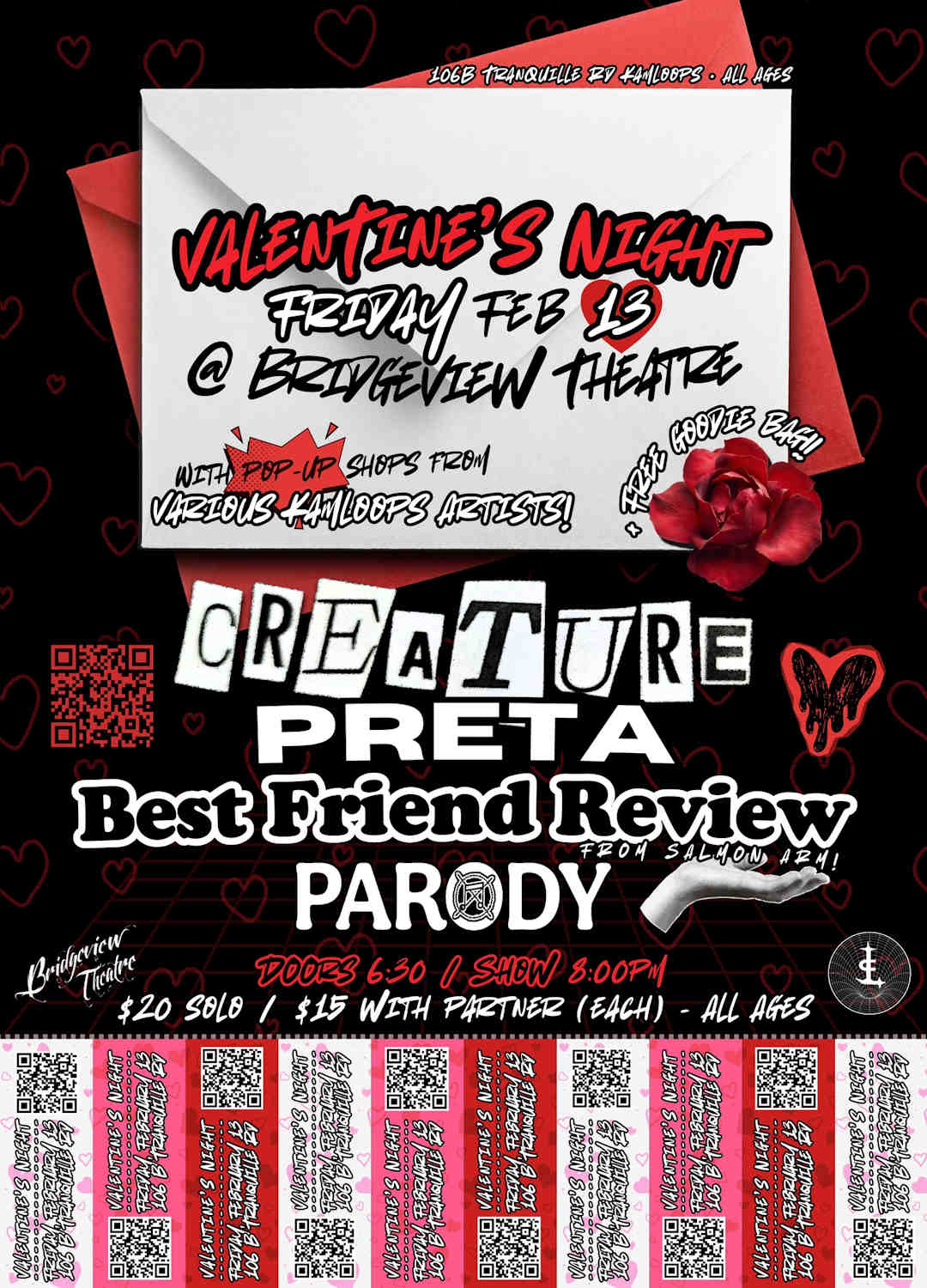 Valentine’s Night at Bridgeview Theatre — Friday the 13th
