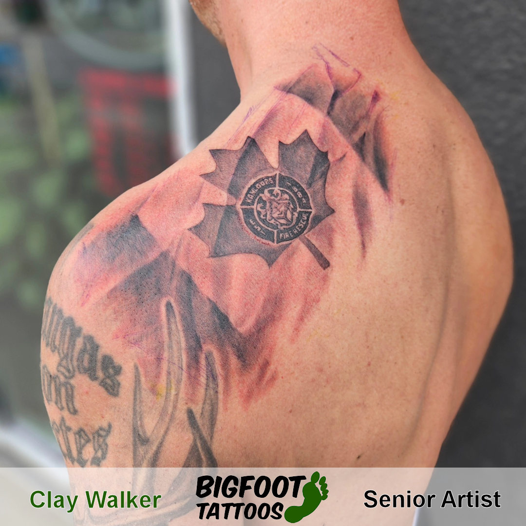 Canadian Flag with KFR Crest — Clay Walker Canadian Flag with KFR Crest — Clay Walker