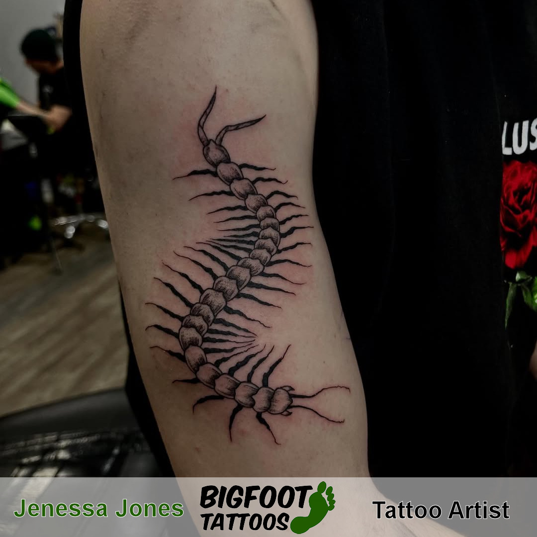 Centipede Tattoo — Jenessa Jones Centipede Tattoo — Jenessa Jones