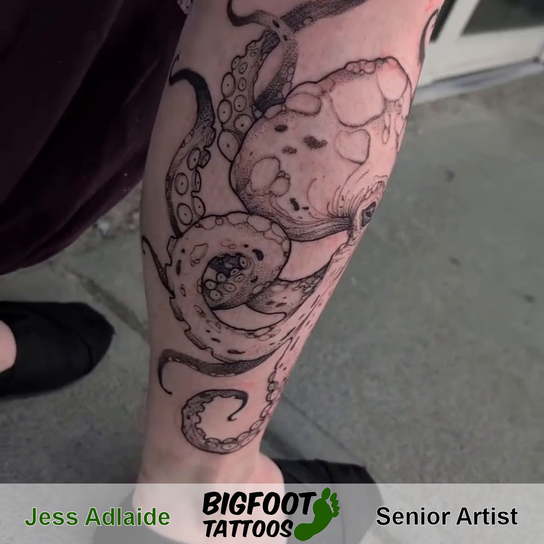Free Hand Octopus — Jess Adlaide Free Hand Octopus — Jess Adlaide