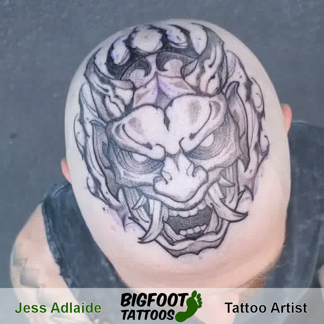 Head Tattoo — Jess Adlaide Head Tattoo — Jess Adlaide