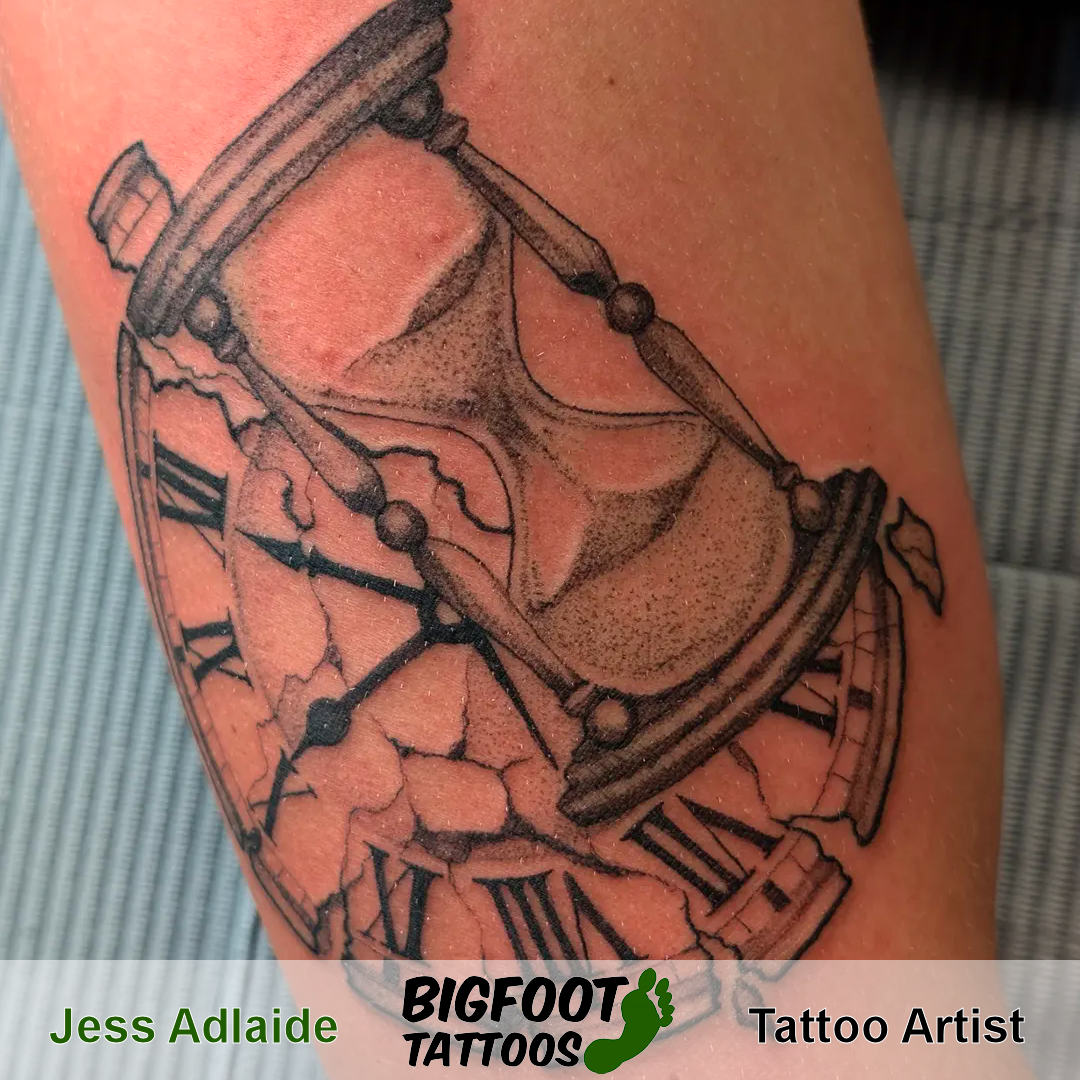 Hourglass Tattoo — Jess Adlaide Hourglass Tattoo — Jess Adlaide