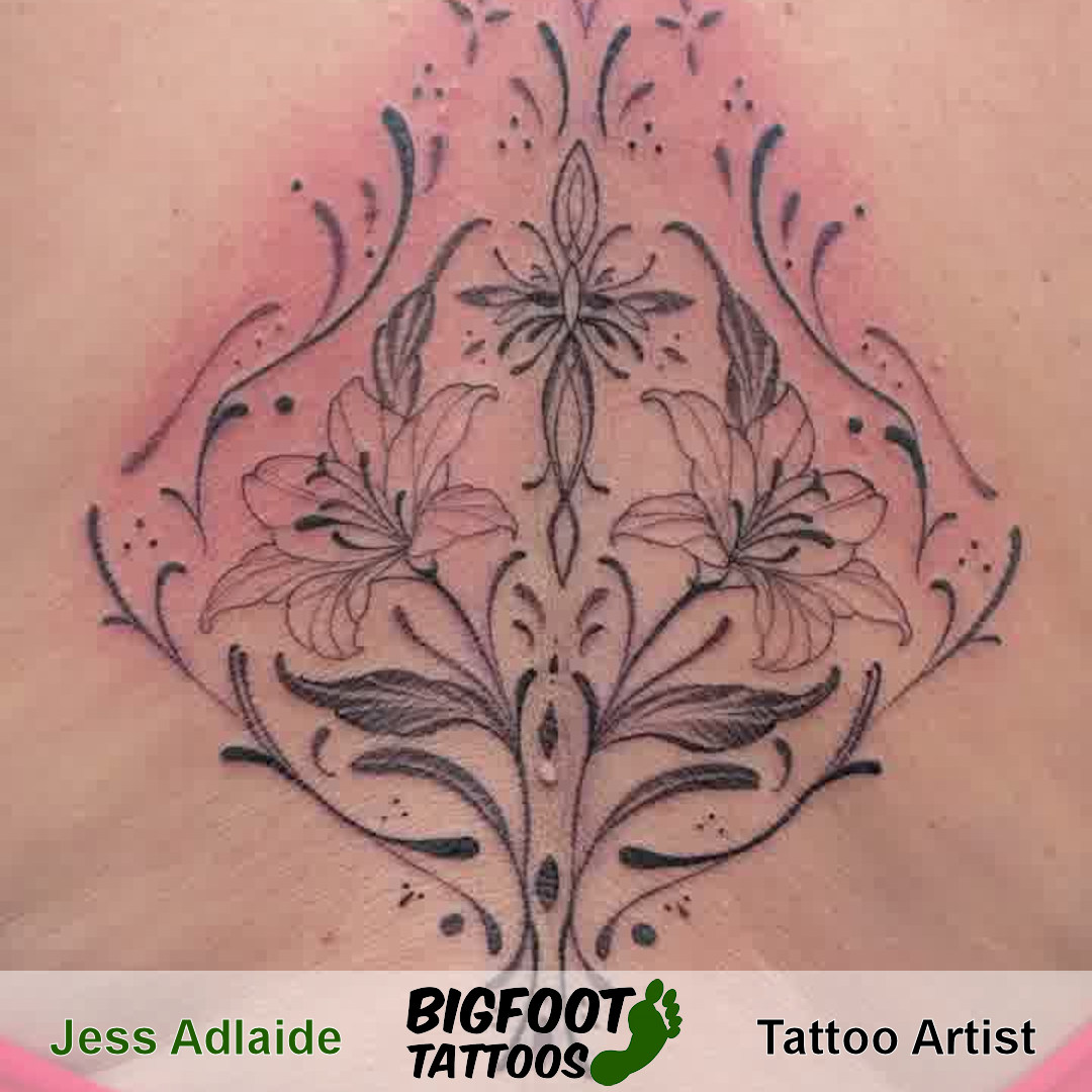 Ornamental Back Tattoo — Jess Adlaide Ornamental Back Tattoo — Jess Adlaide