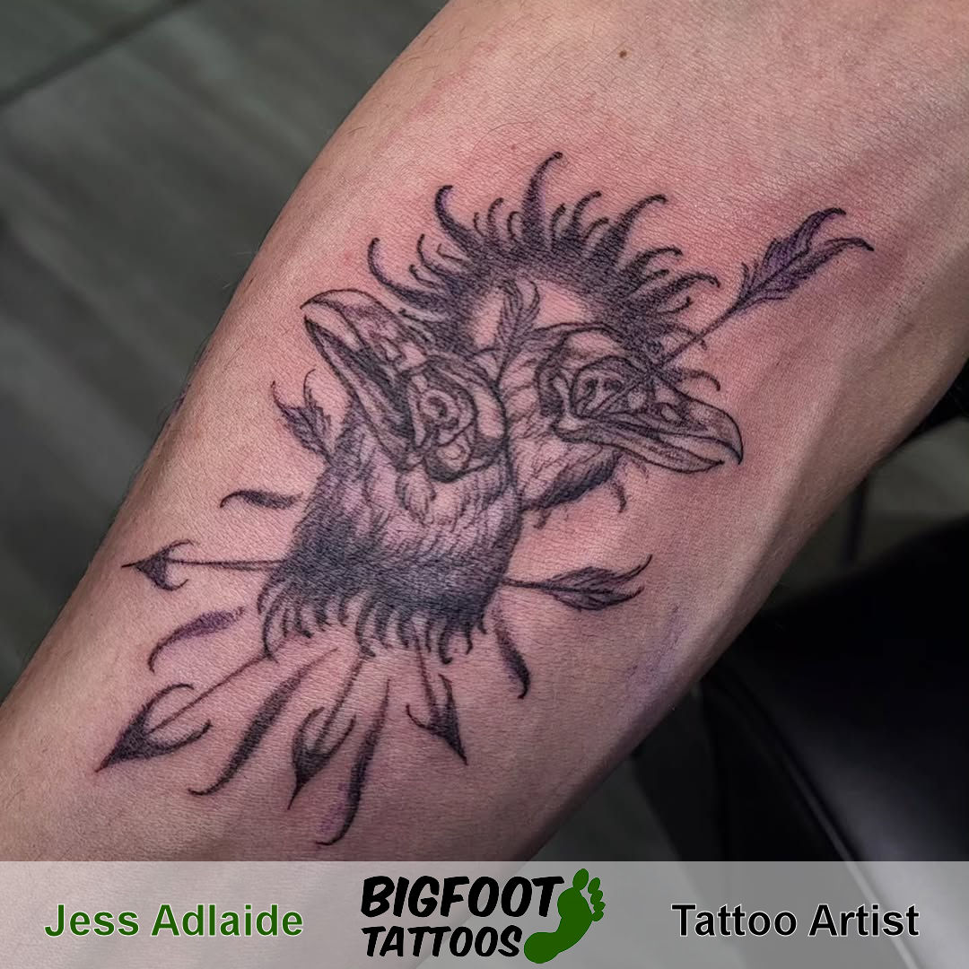 Raven Tattoo — Jess Adlaide Raven Tattoo — Jess Adlaide