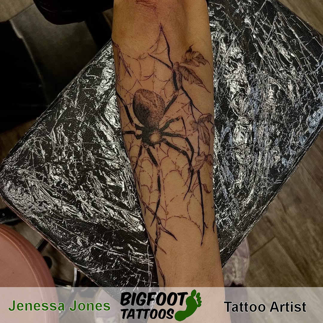Silky Web Tattoo — Jenessa Jones Silky Web Tattoo — Jenessa Jones