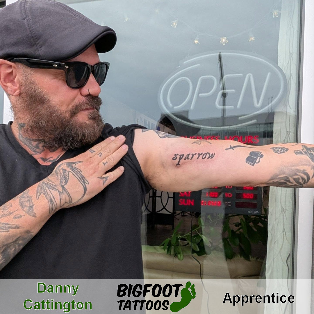 Text Tattoo — Danny Cattington Text Tattoo — Danny Cattington