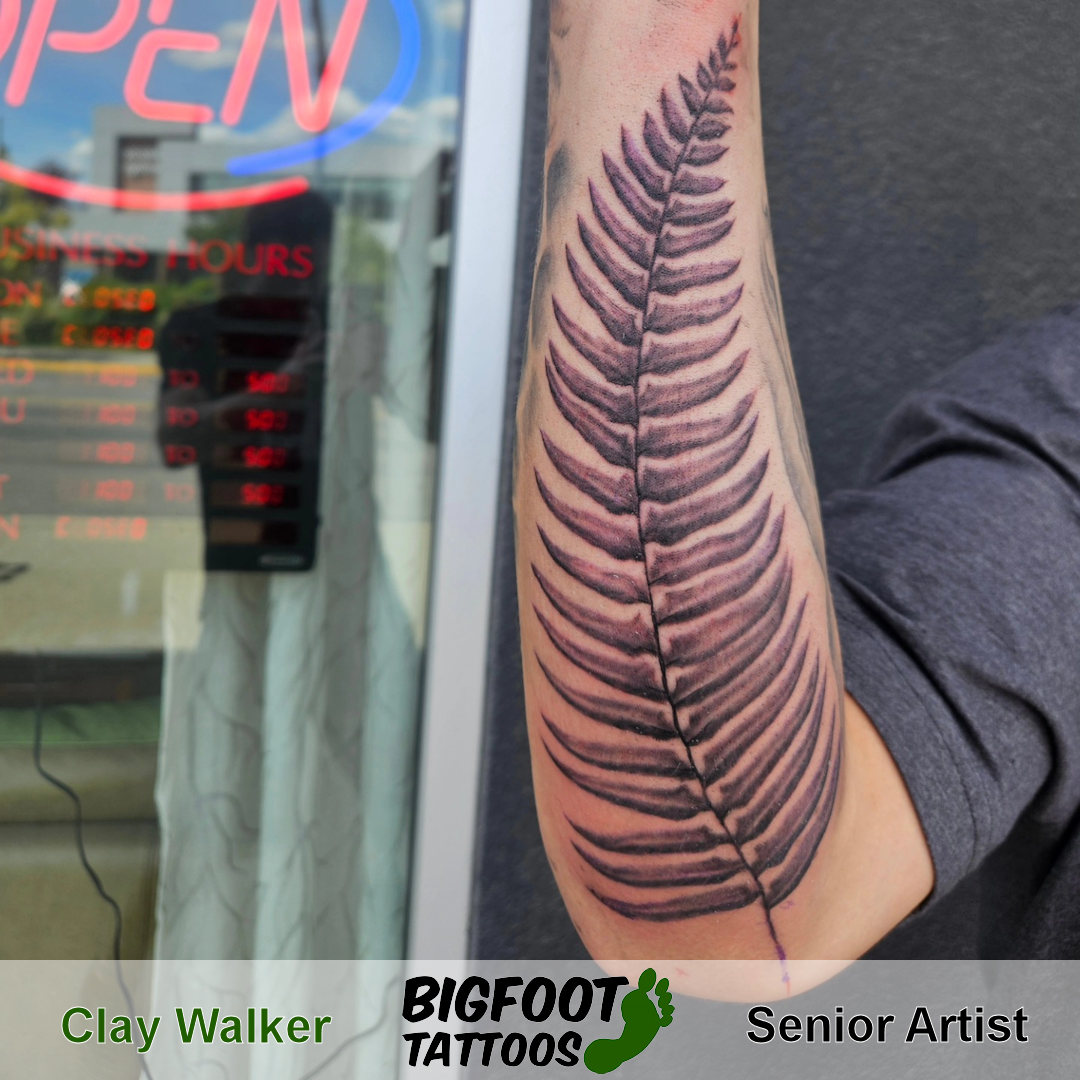 Sword Fern Tattoo — Clay Walker