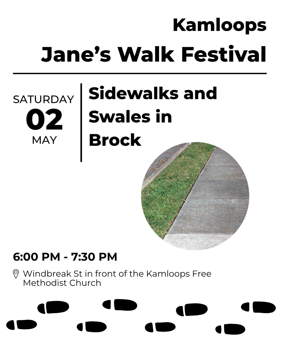 Kamloops Jane’s Walk Festival: Sidewalks and Swales in Brock — Saturday, May 2