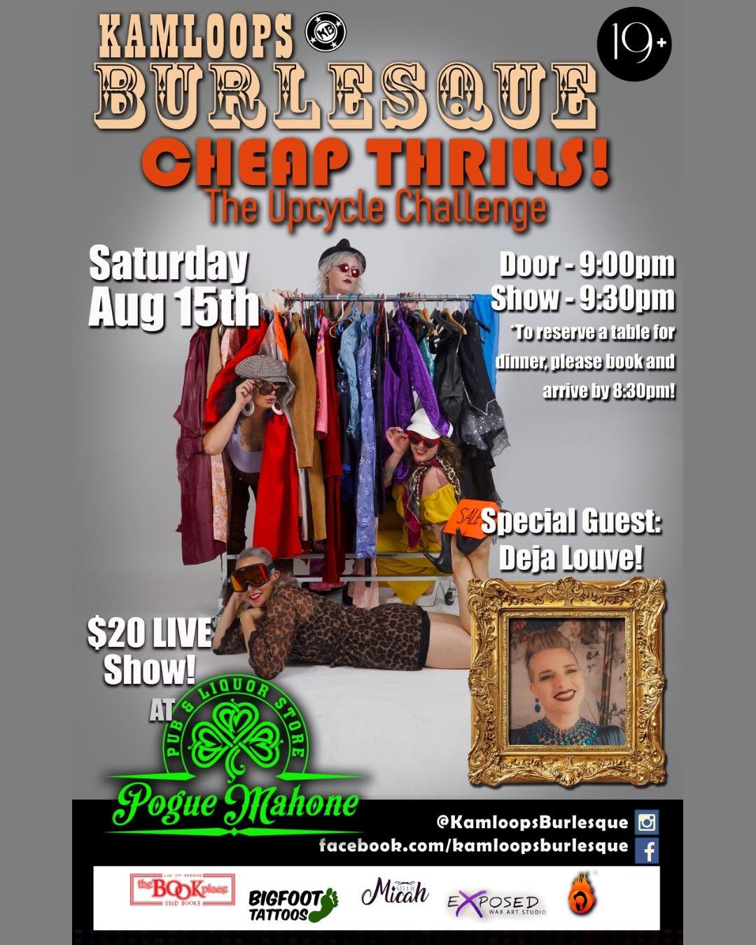 Cheap Thrills! The Upcycle Challenge — Saturday, August 15 Cheap Thrills! The Upcycle Challenge — Saturday, August 15