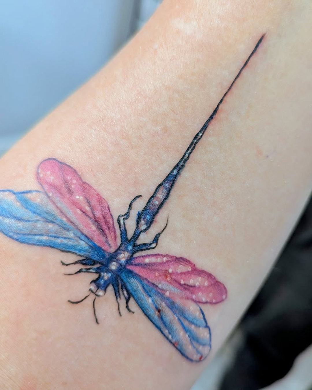 Dragonfly Tattoo — Jess Adlaide — Kamloops Tattoo Show